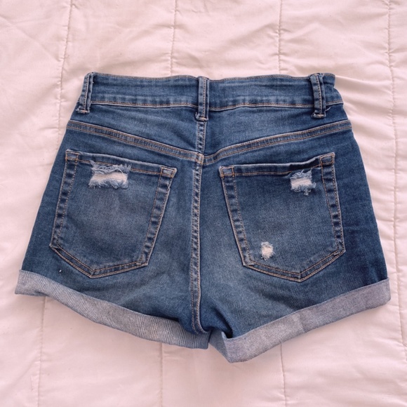 denim shorts - Picture 2 of 2
